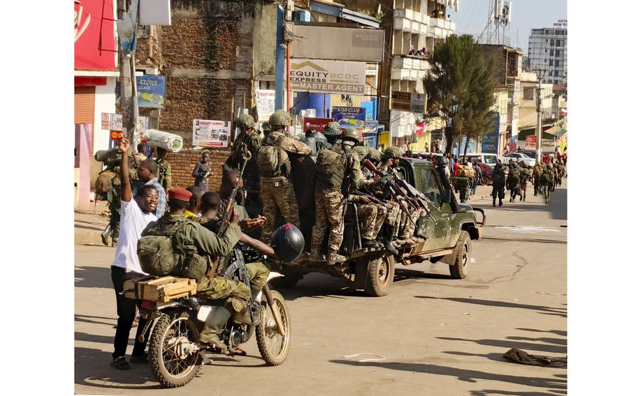 M23 rebels enter the center of east Congo’s second-largest city