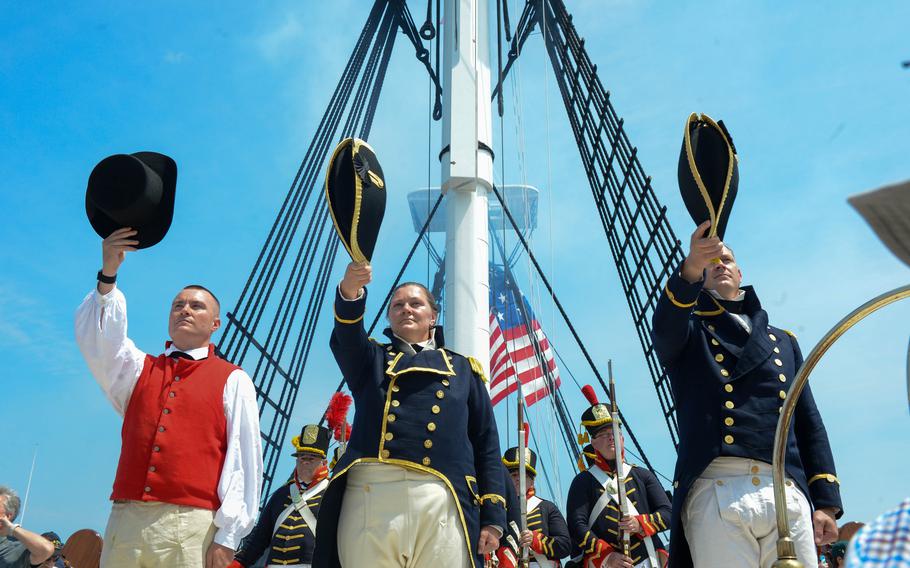 USS Constitution goes underway in Boston Harbor in celebration of Independence Day on July 4, 2024. 