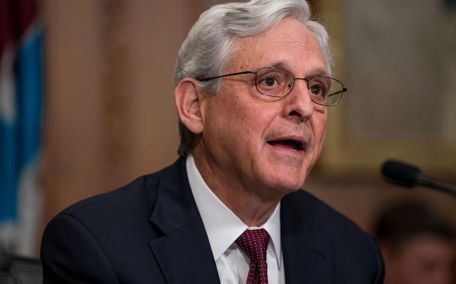 U.S. Attorney General Merrick Garland. 