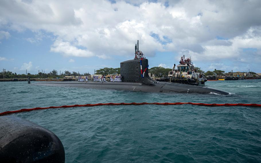 USS Minnesota arrives at Naval Base Guam