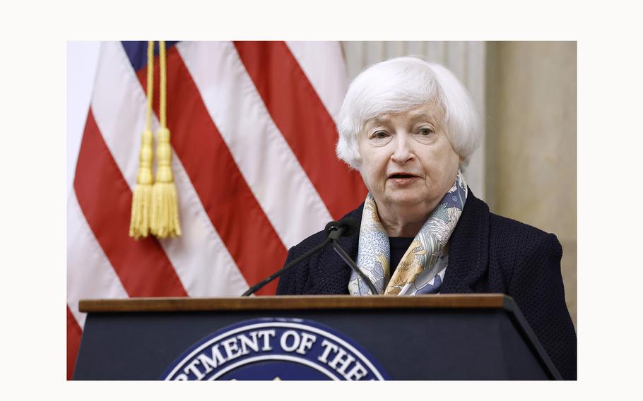 U.S. Secretary of the Treasury Janet Yellen speaks during an event at the U.S. Treasury Department on June 6, 2024, in Washington, D.C. 