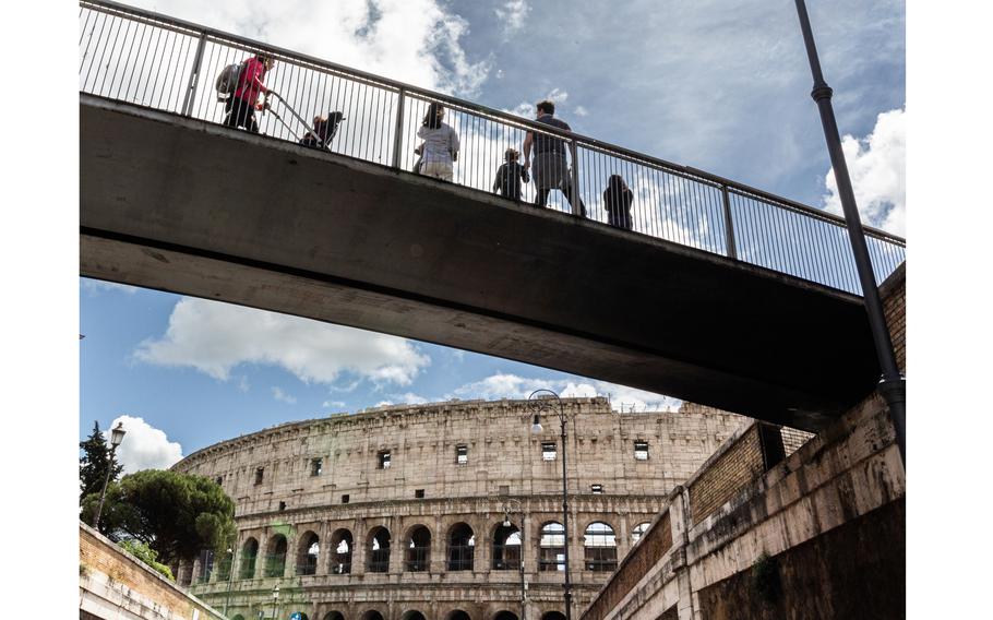 The Colosseum in Rome in April 2022. 