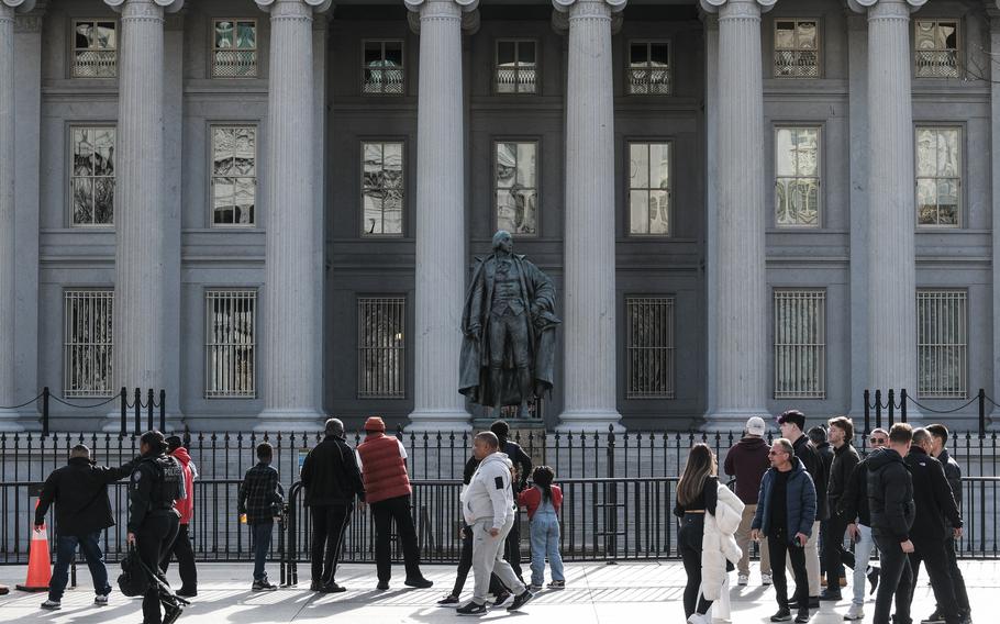 The Treasury Department headquarters in D.C.