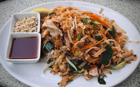 The pad thai at Mekong Thai, a family-run restaurant in Heroldsberg, Germany, a village outside of Nuremberg.