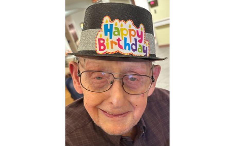 World War II veteran Arnold Schweer will be 105 years old on Friday, Oct. 27, 2023.