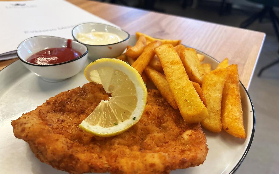 The children's menu at Das Louis in Weiden, Germany, features upscale versions of kid classics like pasta and schnitzel. 