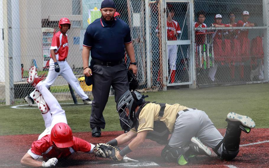 Bradley Miller makes the tag.