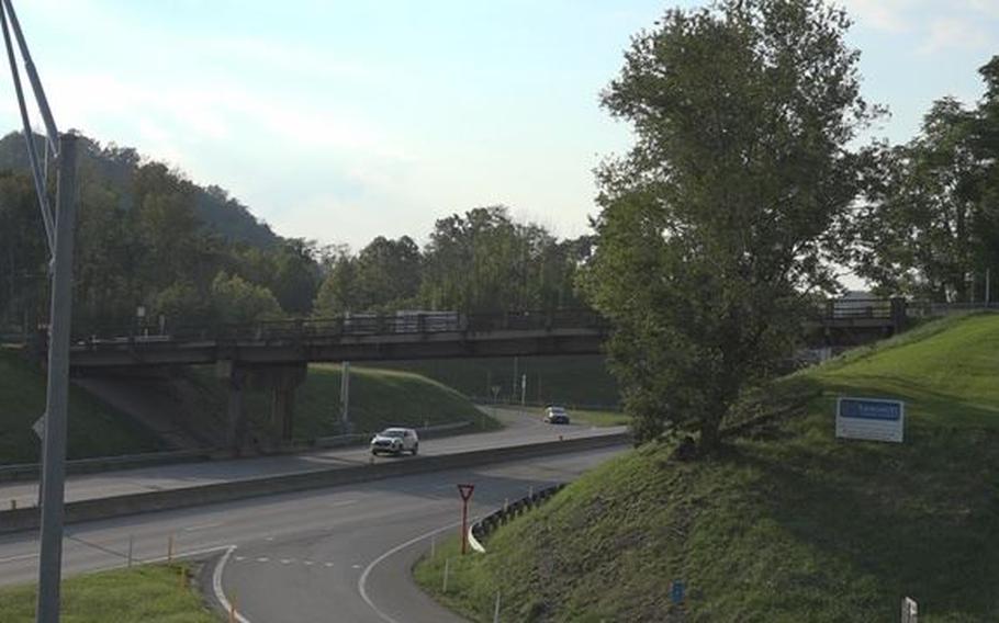 Bridge in Clarksburg, West Virginia.