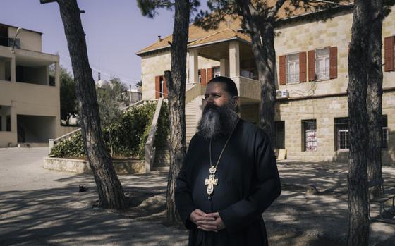 The Rev. Phillipe Al Akla leads the church and school in Jdeidet Marjayoun, Lebanon.