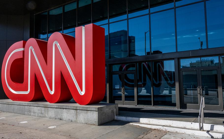 The headquarters for CNN in Atlanta, Georgia on Nov. 17, 2022.