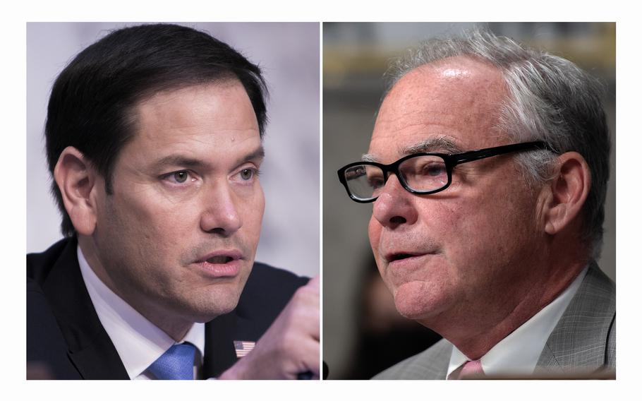 Sen. Marco Rubio, R-Fla., and Sen. Tim Kaine, D-Va., advocated for a provision to be included in the National Defense Authorization Act that would prohibit any president from unilaterally withdrawing the United States from NATO.