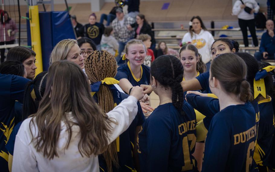 Ansbach celebrates a win.