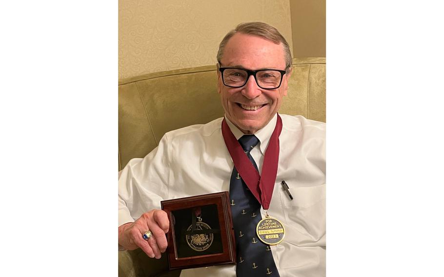 Former Naval Academy professor Craig L. Symonds was recognized as the 2023 winner of the prestigious Pritzker Military Museum & Library Literature Award in April.