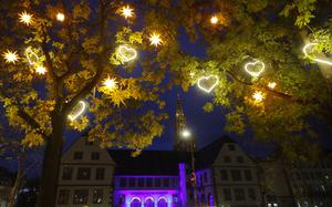 Light displays and Christmas markets are plentiful across the Continent this month, including this one in Strasbourg, eastern France. 