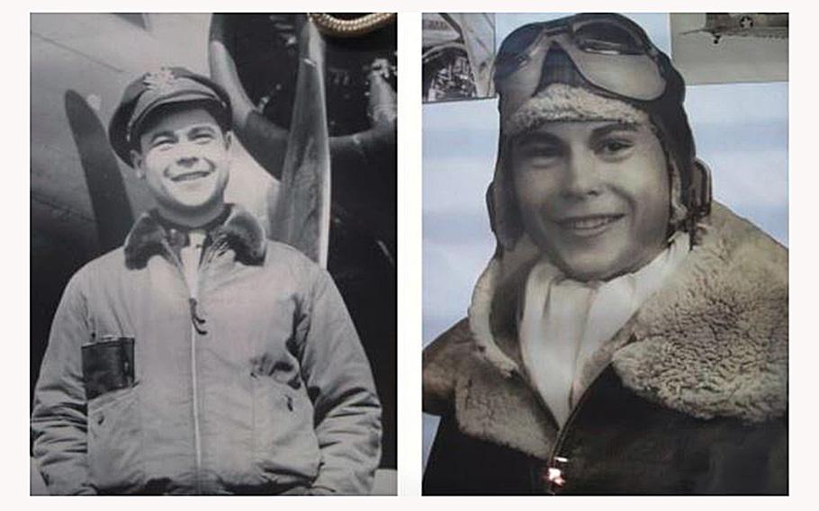 A video screen grab shows shots of WWII veteran Tom Wiley, who served as a pilot in the Army Air Force.