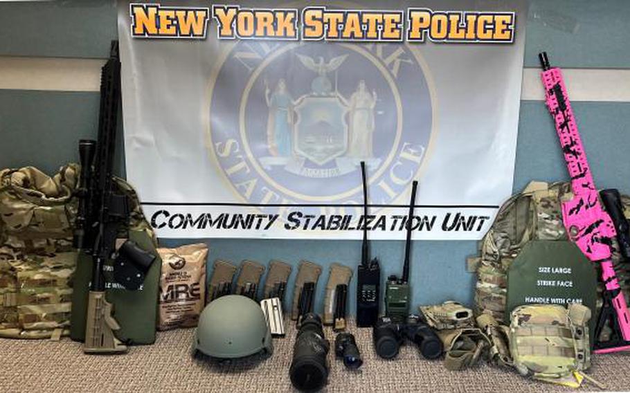 The New York State Police announced the arrest of the following individuals in connection with a month-long investigation led by the NYSP Community Stabilization Unit into the theft and resale of government-owned military equipment.