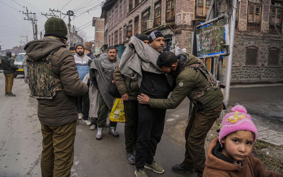 Surprise security check in Indian controlled Kashmir