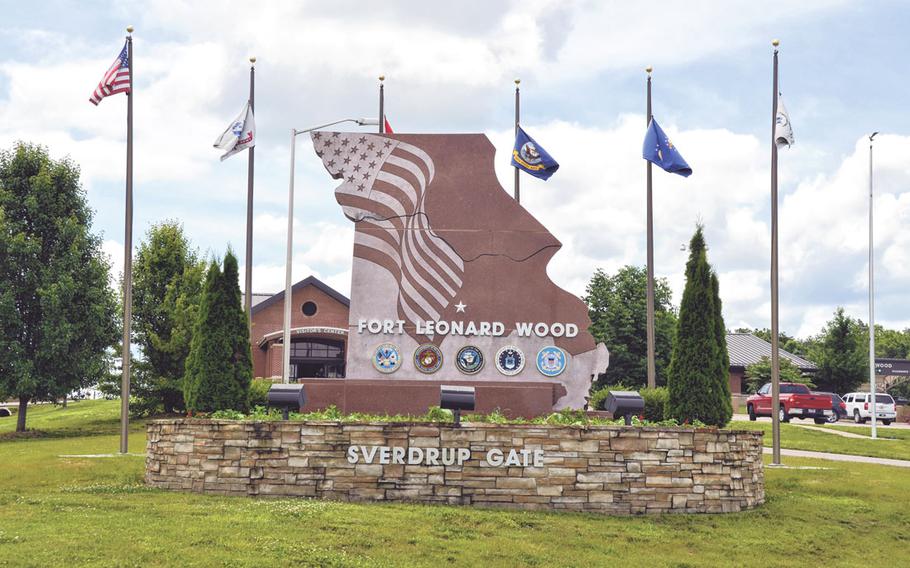 Fort Leonard Wood Sverdrup Gate in Missouri.