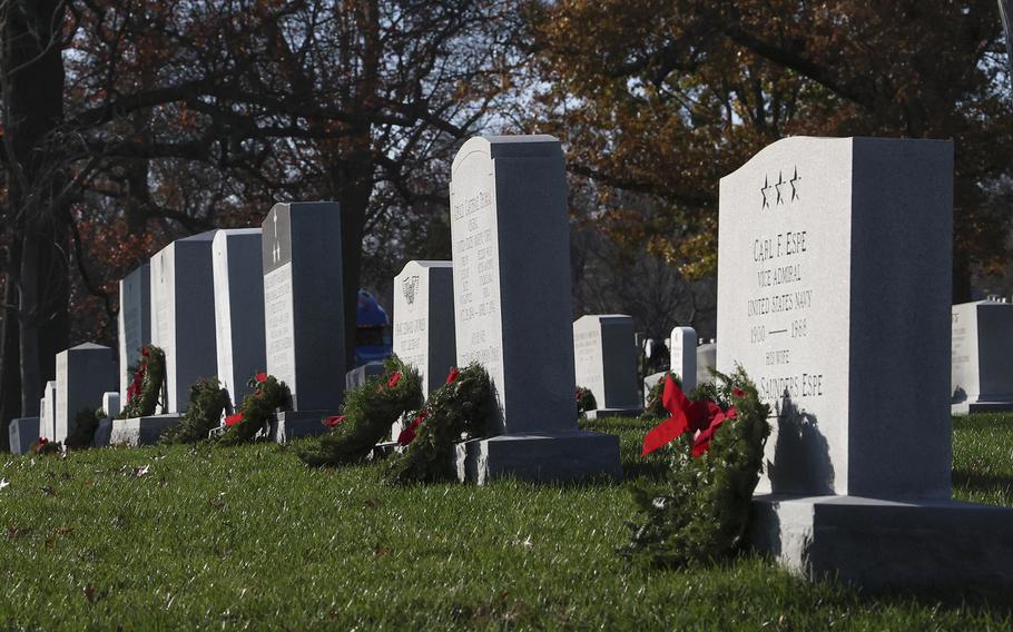 Wreaths Across America at Arlington National Cemetery, Dec. 14, 2024.