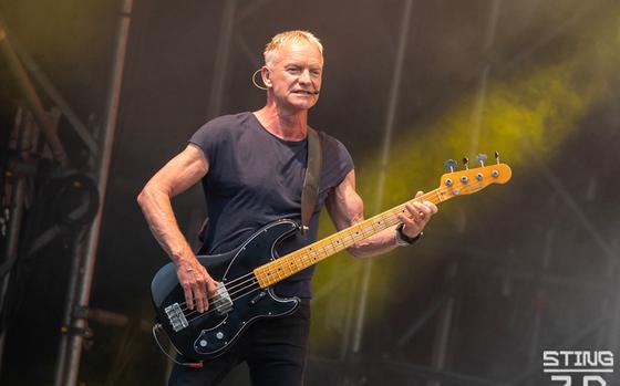 Sting is scheduled to play two concerts in Germany later this month.