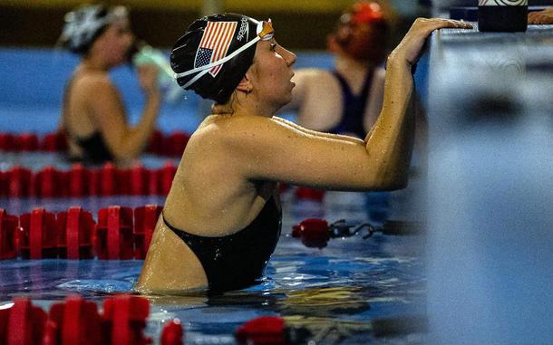 Robert D. Edgren senior Mackenzie Byrne excelled in the 50- and 100-meter freestyle and in the butterfly and backstroke events for her Misawa Sharks and Wing Misawa swim teams.