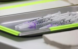 Syringes filled with Nuvaxovid vaccine against Covid-19 by Novavax at the Tegel vaccination center in Berlin, Germany, on Monday, Mar. 07, 2022. MUST CREDIT: Liesa Johannssen-Koppitz/Bloomberg