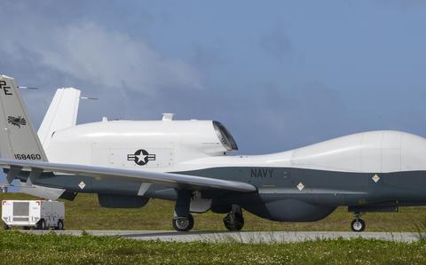 Navy’s Triton maritime surveillance drones arrive at Misawa Air Base ...