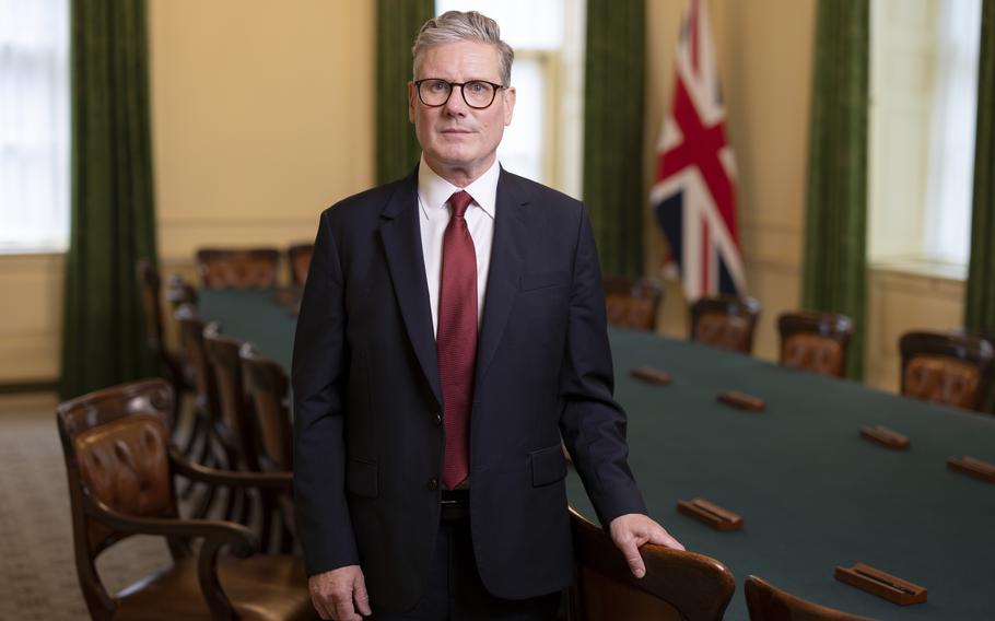 The official portrait of Prime Minister Keir Starmer.