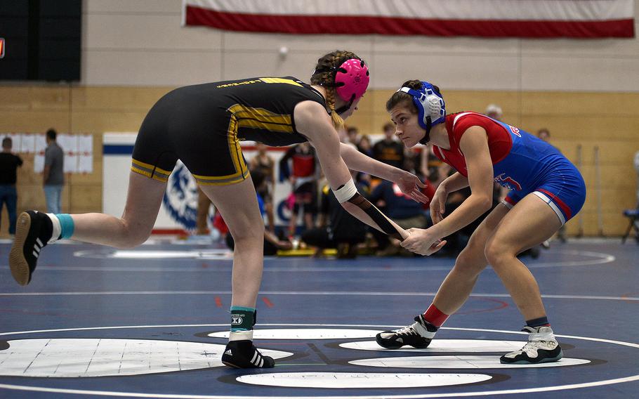 Liberty Snider tries to lure in her opponent.