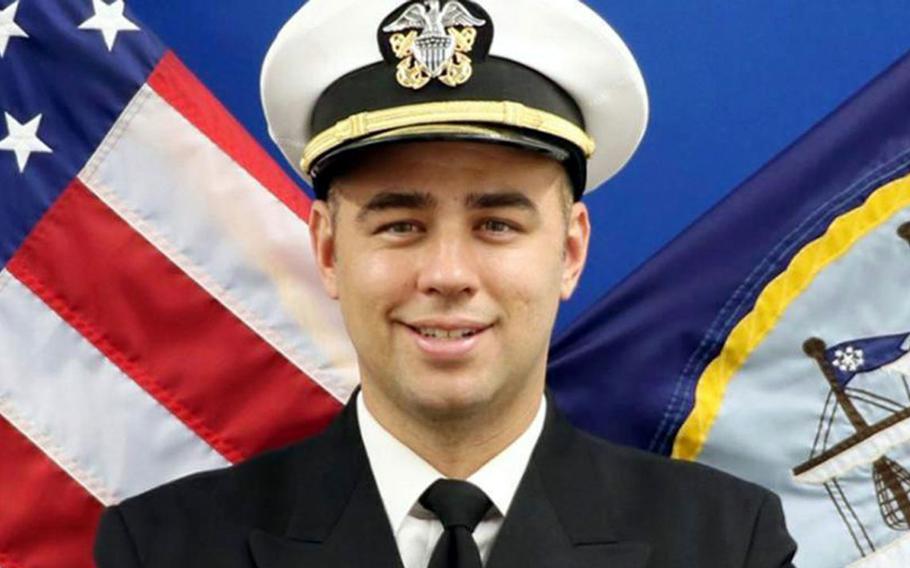 Navy Lt. Ridge Alkonis was convicted in Japan in October 2021 of negligent driving causing the deaths of two people and injuring a third.