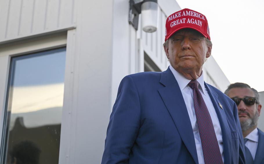 President-elect Donald Trump before the launch of the sixth test flight of the SpaceX Starship rocket Tuesday, Nov. 19, 2024 in Boca Chica, Texas.