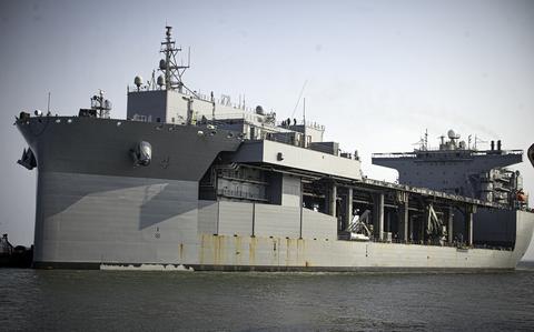 Navy ship runs aground after leaving West African port; no injuries ...