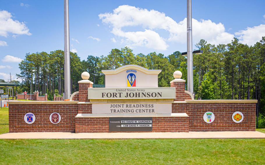 Fort Polk, La., was officially renamed Fort Johnson in a ceremony at the Army base in 2023. 