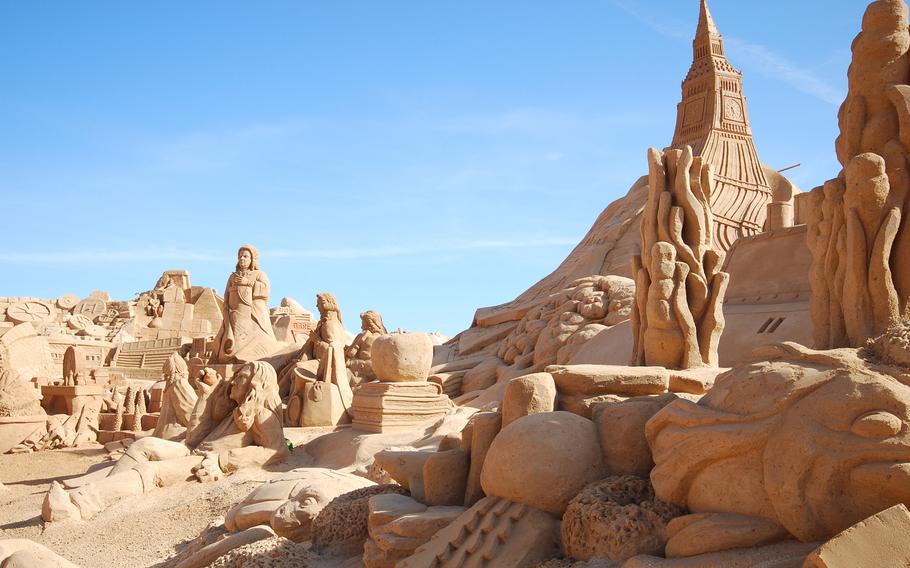 Summer may be on the wane, but events such as sand sculpture festivals celebrate what’s left of the hot season in coastal areas.