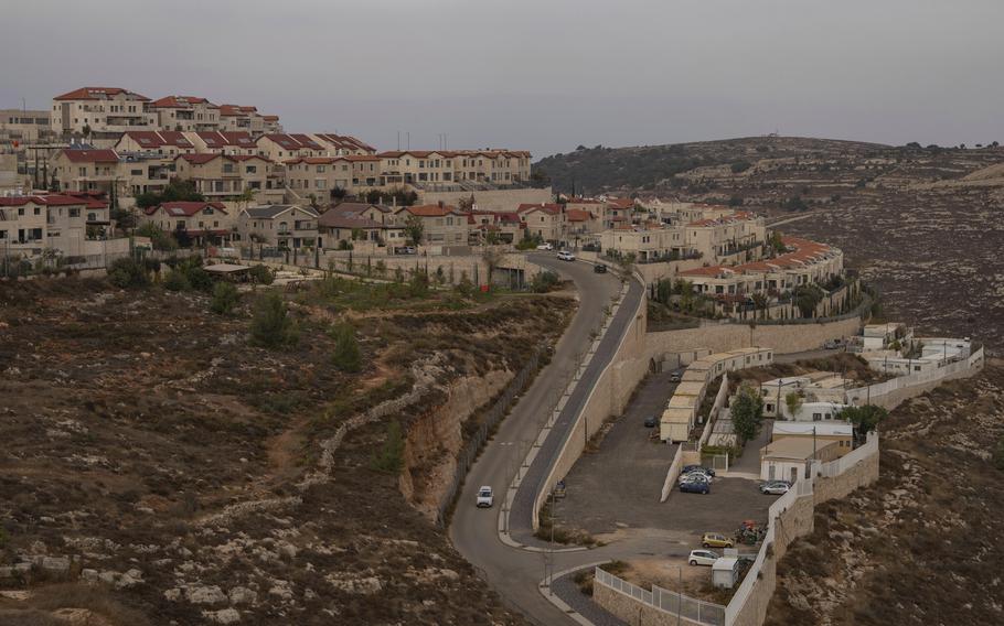 A view of the West Bank Jewish settlement of Efrat, on Nov. 12, 2024.