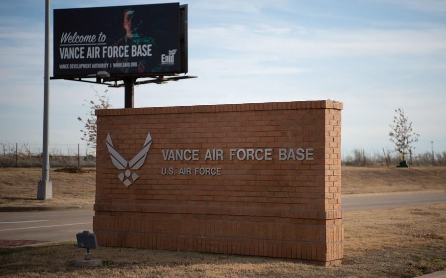 There are multiple projects for improvements at Vance Air Force Base that total more than $100 million, including a new squadron operations center and a new school to replace Eisenhower Elementary School.