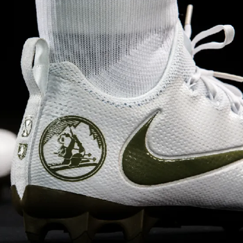 An Army football player’s shoe.