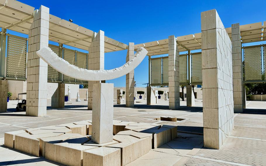 Stone sculptures and a waterfront location give the Bahrain National Museum visual appeal from outside. Inside the museum is a collection of about 6,000 items.