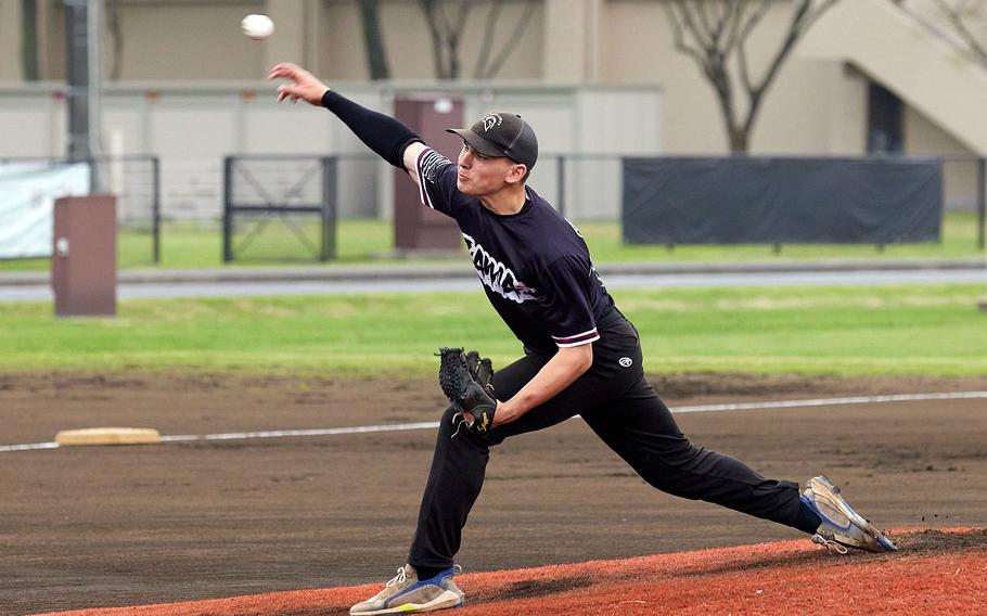 Senior Caleb Schmniedel batted .446 with 21 RBIs and went 5-2 with a 1.93 ERA in helping lead Zama to its second straight Far East Division II baseball tournament title.