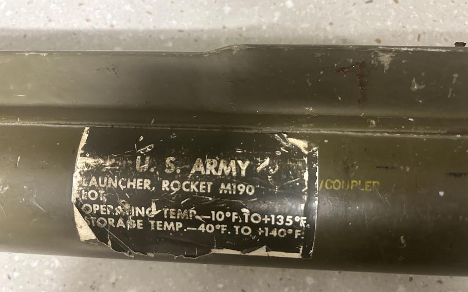 Police in Massachusetts say a man was in possession of a U.S. Army rocket launcher, as well as crack cocaine.