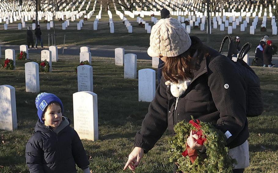 Wreaths Across America at Arlington National Cemetery, Dec. 14, 2024.