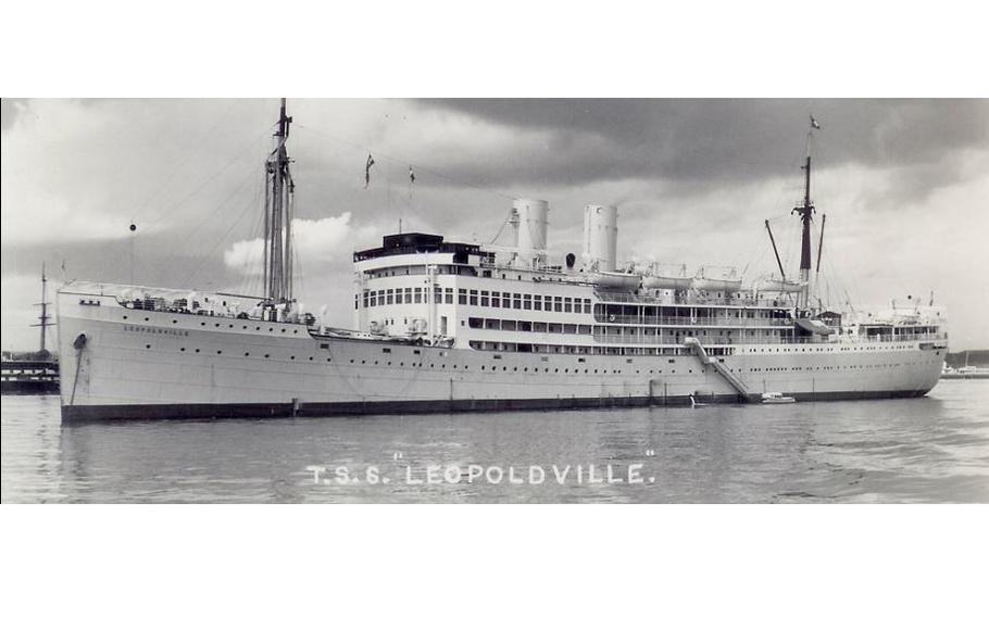 On Christmas Eve 1944, about 5 miles from its destination, the SS Leopoldville was torpedoed by a German submarine and sank.