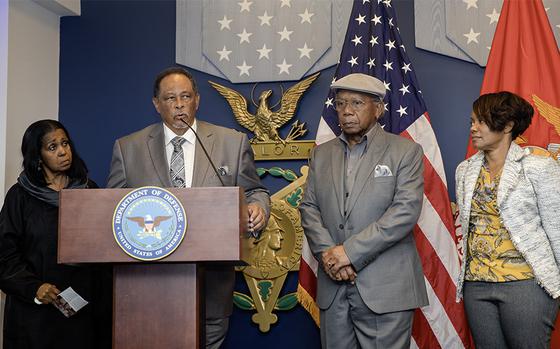 Larry Ponder Speaks At The Pentagon On June 16, 2023, During A Ceremony ...