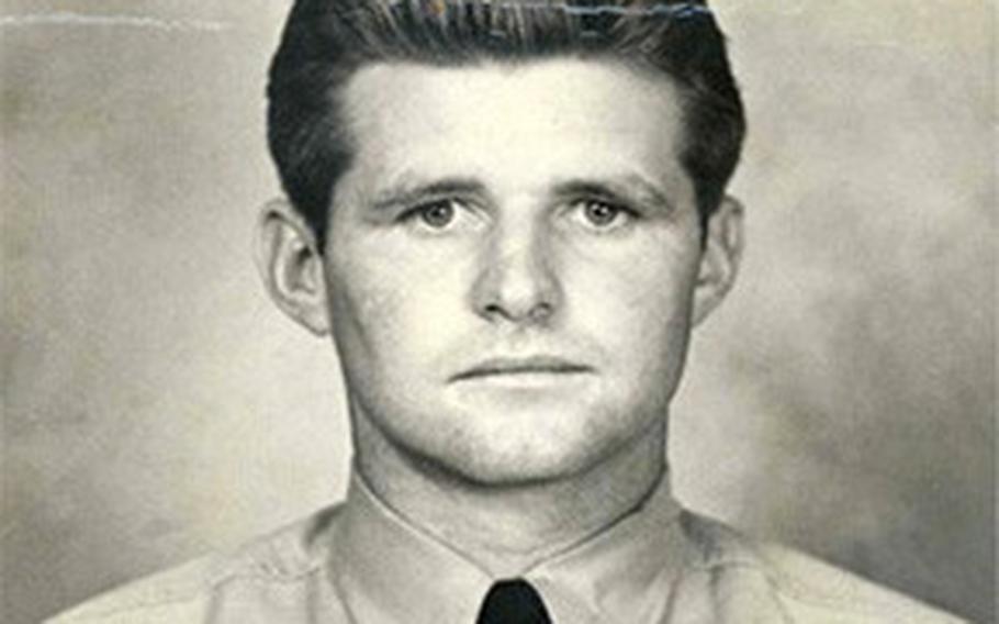 Aviation Cadet Joseph P. Kennedy, Jr., older brother of President John F. Kennedy, pictured during flight training in 1942. He was killed in action when the PB4Y-1 Liberator he was flying exploded during a combat mission over Europe in August 1944.