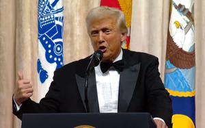 President Donald Trump speaks during the Commander-in-Chief Ball at the Washington Convention Center in Washington, D.C., Jan, 20, 2025.