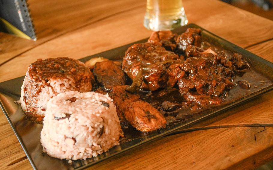 The beef oxtail at Good Vibes in Kaiserslautern, Germany, is recommended for customers who think that the jerk chicken might be too spicy for their liking.