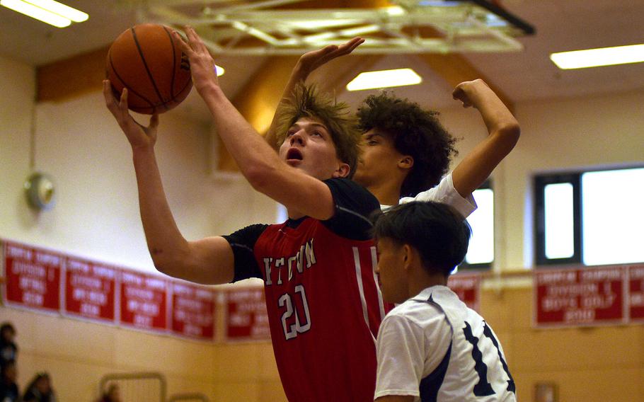 Garrett Vitter goes up for a shot.