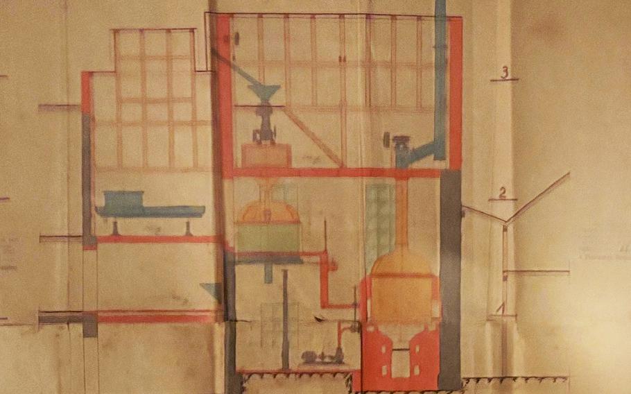 Blueprints of the Sudhaus Molter brewery.