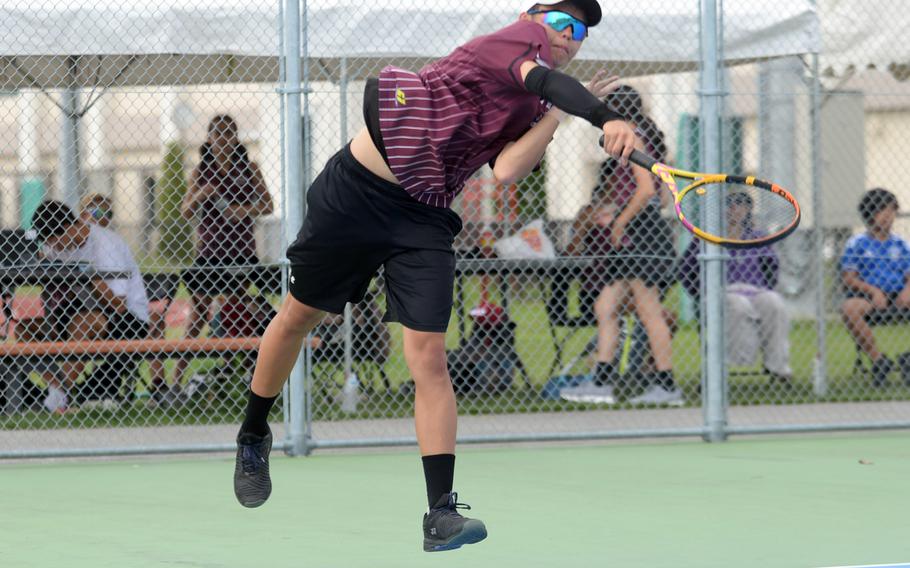 Kai Fredendall completes a swing.