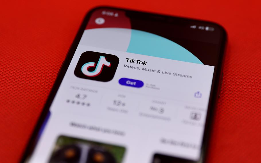 A photo of tiktok in Apple’s app store.